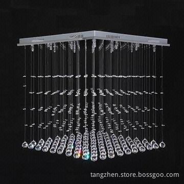 Luxury Crystal Ceiling Light, Modern, Simple Suspension Wire, for Bedroom, Living Room, Dining Room